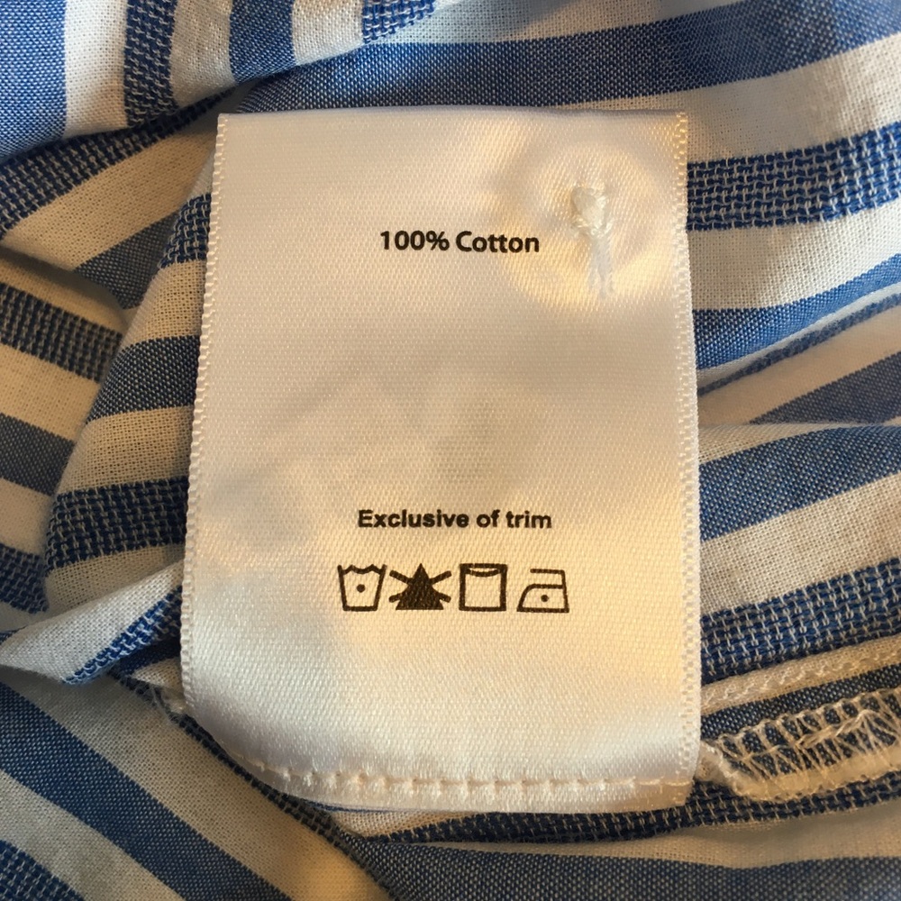 NWT JAG Jeans Women's Relaxed Button-Down Shirt, Blue Stripe, Women's Medium - Picture 9 of 12